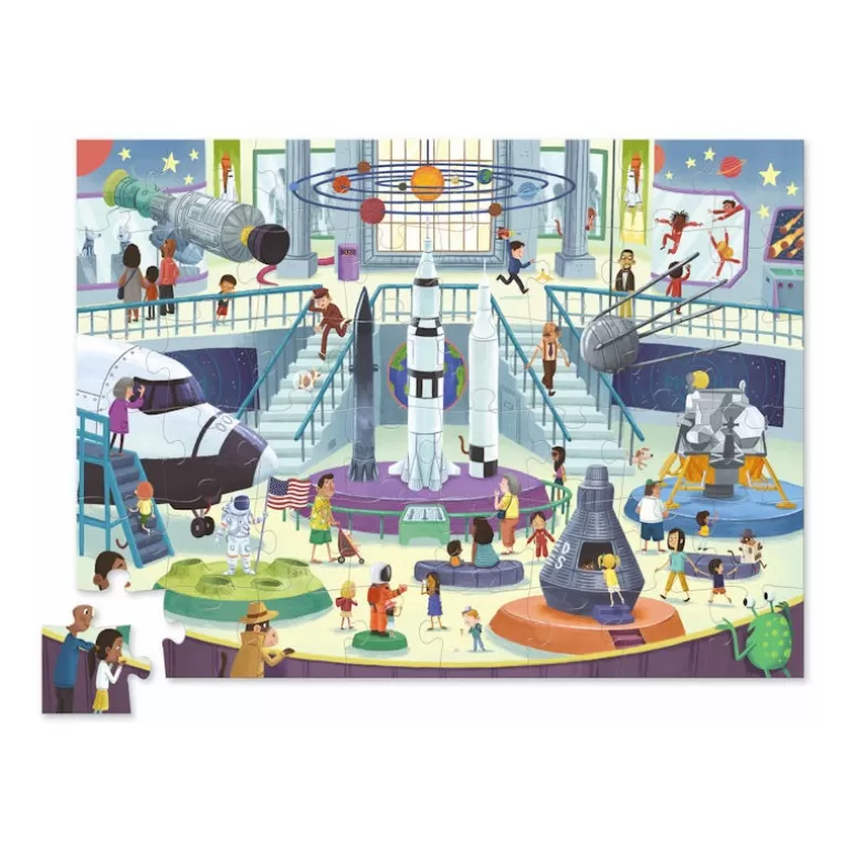 Crocodile Creek Puzzles Dès 5 Ans, 54 Pcs<Puzzle Une Journee Au Musee 'Espace' 48 Pcs