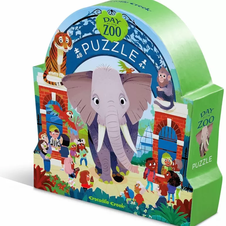 Crocodile Creek Puzzles Dès 5 Ans, 54 Pcs<Puzzle Une Journee Au Zoo 48 Pcs