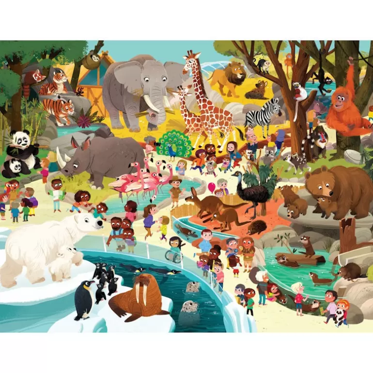 Crocodile Creek Puzzles Dès 5 Ans, 54 Pcs<Puzzle Une Journee Au Zoo 48 Pcs
