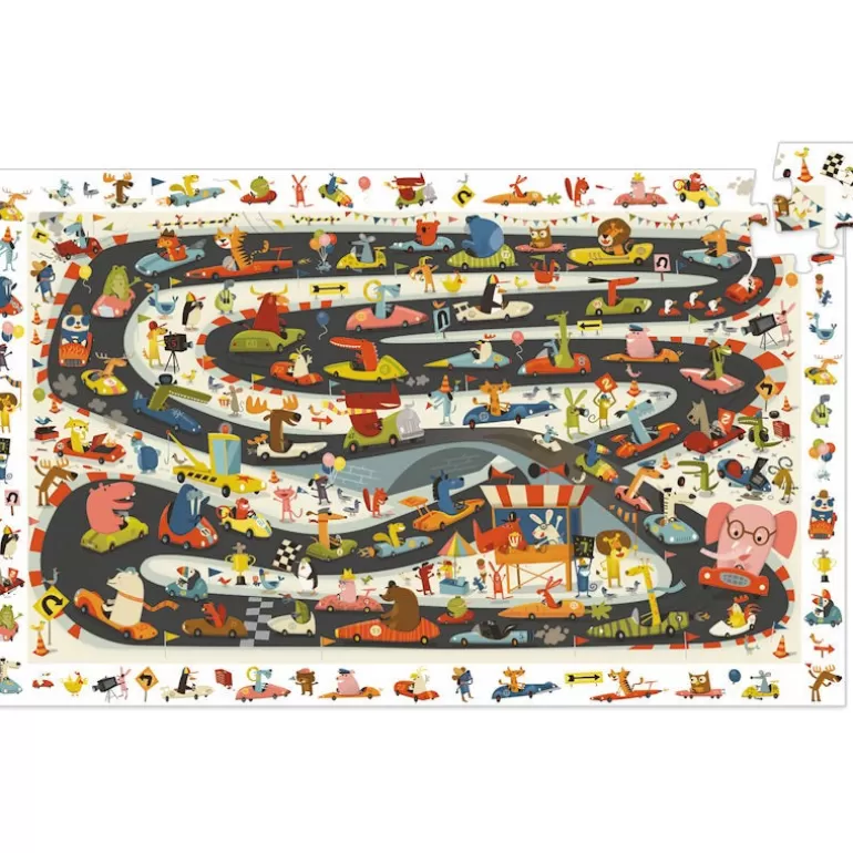 Djeco Puzzles Djeco<Rallye Automobile, Puzzle Observation 54 Pcs 7564