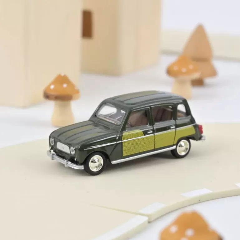 NOREV Jouets Garage, Voitures<Renault 4 'Parisienne' Verte & Jaune 1967, Voiture 1/64