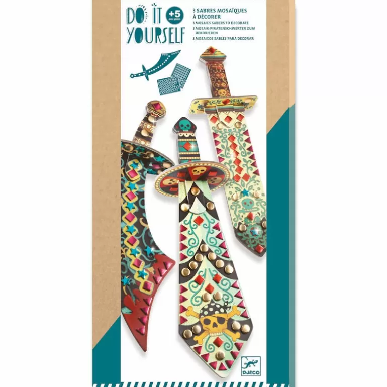 Djeco Décoration Enfants<Sabres Mosaïques A Décorer "Comme Un Pirate" Diy 7902