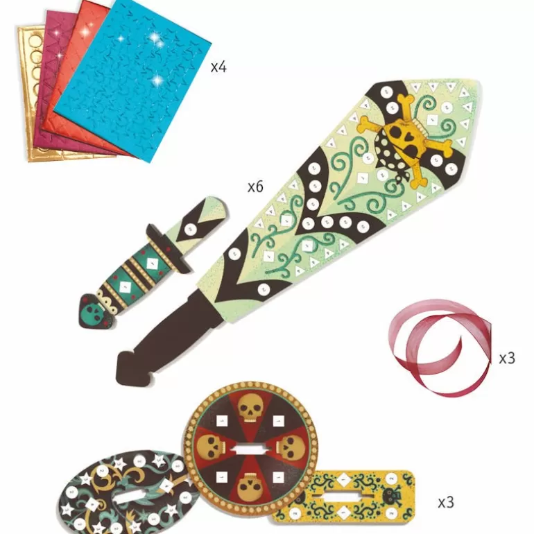 Djeco Décoration Enfants<Sabres Mosaïques A Décorer "Comme Un Pirate" Diy 7902