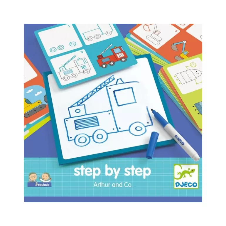 Djeco Dessin, Peinture, Coloriage<Step By Step "Arthur & Co", Construire Une Image 8321