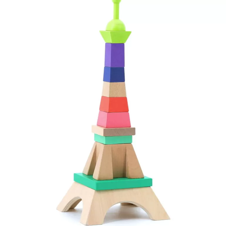 VILAC Jouets Cubes En Bois<Tour Eiffel Empilable En Bois 2405