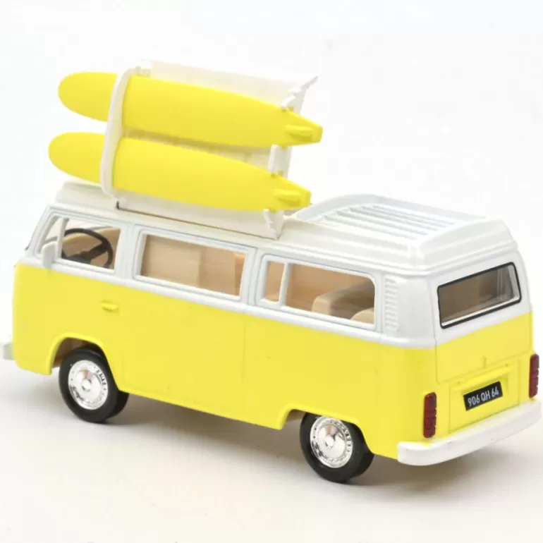 NOREV Jouets Garage, Voitures<Volkswagen Combi T2B Camper Van 1973 Jaune 1-43Eme