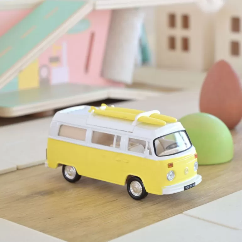 NOREV Jouets Garage, Voitures<Volkswagen Combi T2B Camper Van 1973 Jaune 1-43Eme