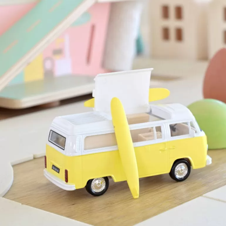 NOREV Jouets Garage, Voitures<Volkswagen Combi T2B Camper Van 1973 Jaune 1-43Eme
