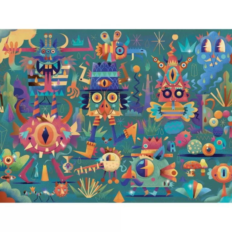 Djeco Puzzle Djeco<Wizzy' Puzzle "La Fete Des Monstres" 50 Pcs 7020